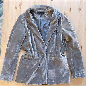Forever 21 silver velvet blazer